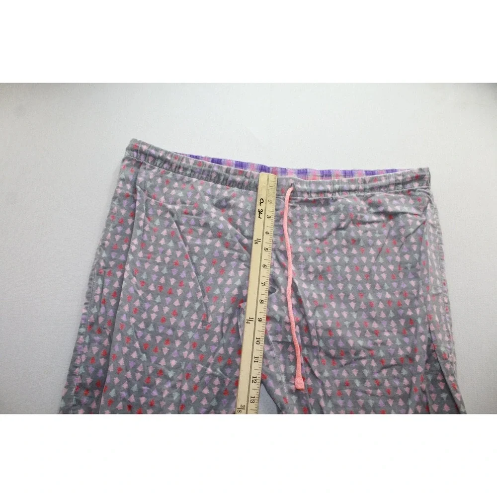 Xhilaration Pajama Pants Women Large Gray Good Christmas Tree Plaid Drawstring